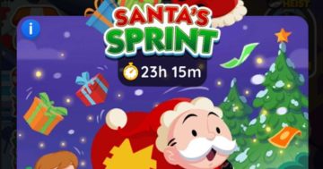 Elenco dei premi del torneo Sprint di Monopoly Go Santa per il 19-20 dicembre 2023