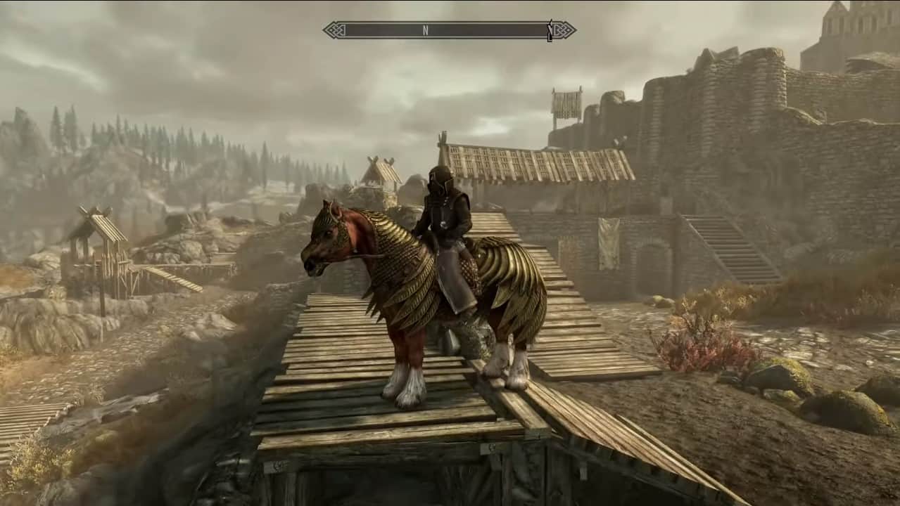 Skyrim dell'armatura del cavallo elfico