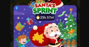 Elenco dei premi del torneo Sprint di Monopoly Go Santa