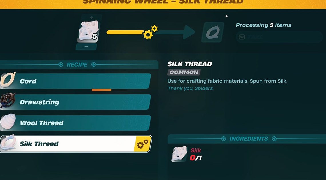 Lego Fortnite: come ottenere il filo di seta