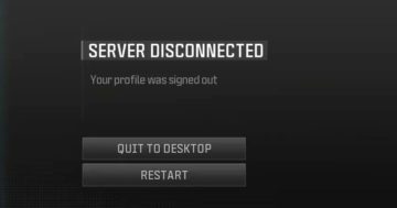 Modern Warfare 3: correzione dell'errore relativo al tuo profilo disconnesso