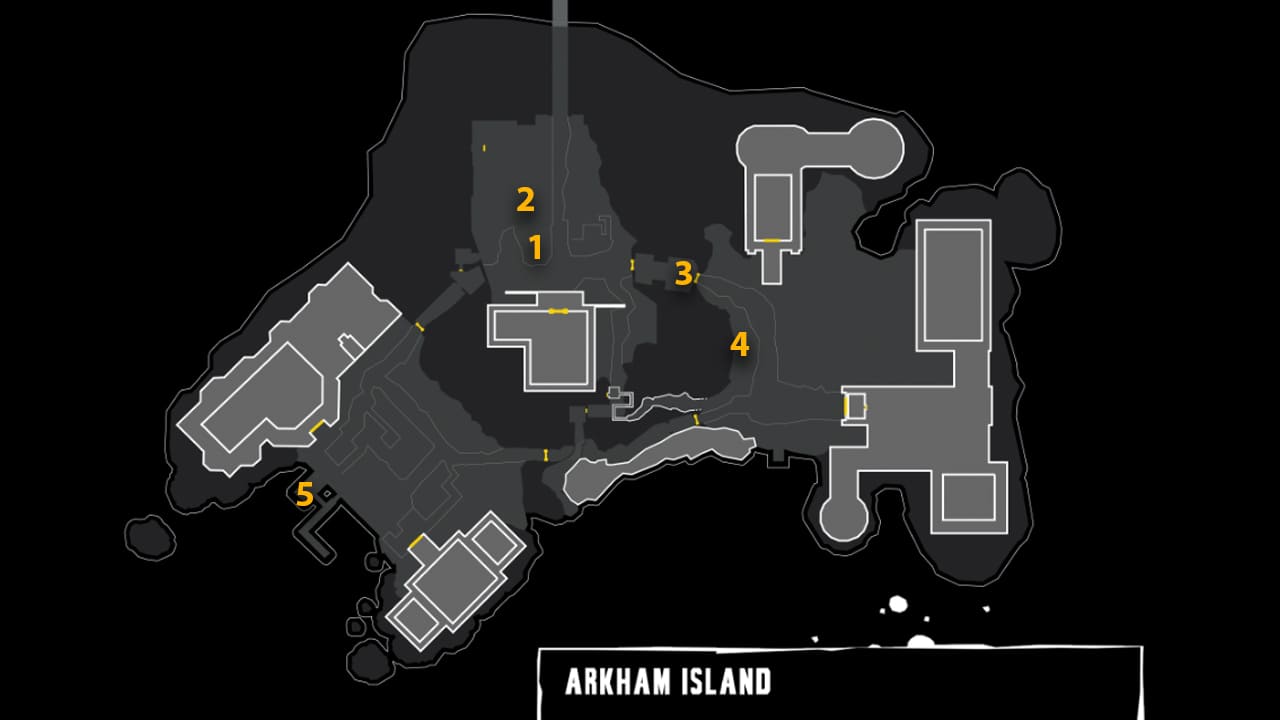 I nastri del Joker possono essere trovati solo sull'isola di Arkham in Batman: Arkham Asylum. 