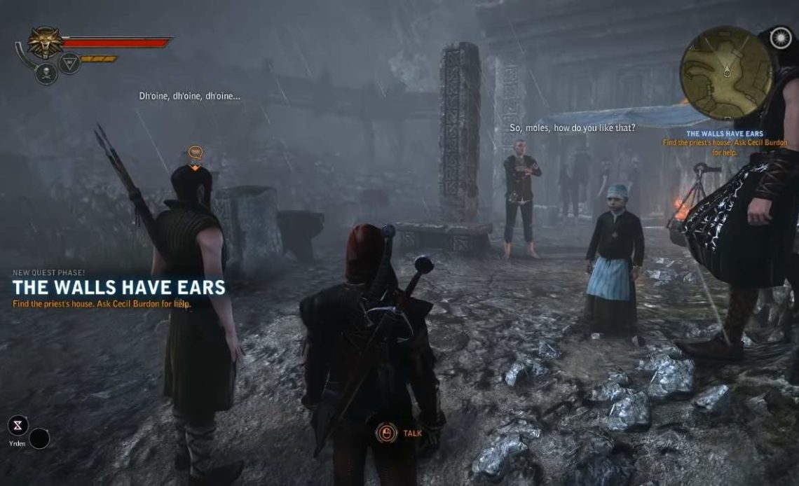 The Walls Have Ears Quest in The Witcher 2