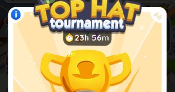 Elenco dei traguardi e dei premi del torneo Monopoly Go Top Hat