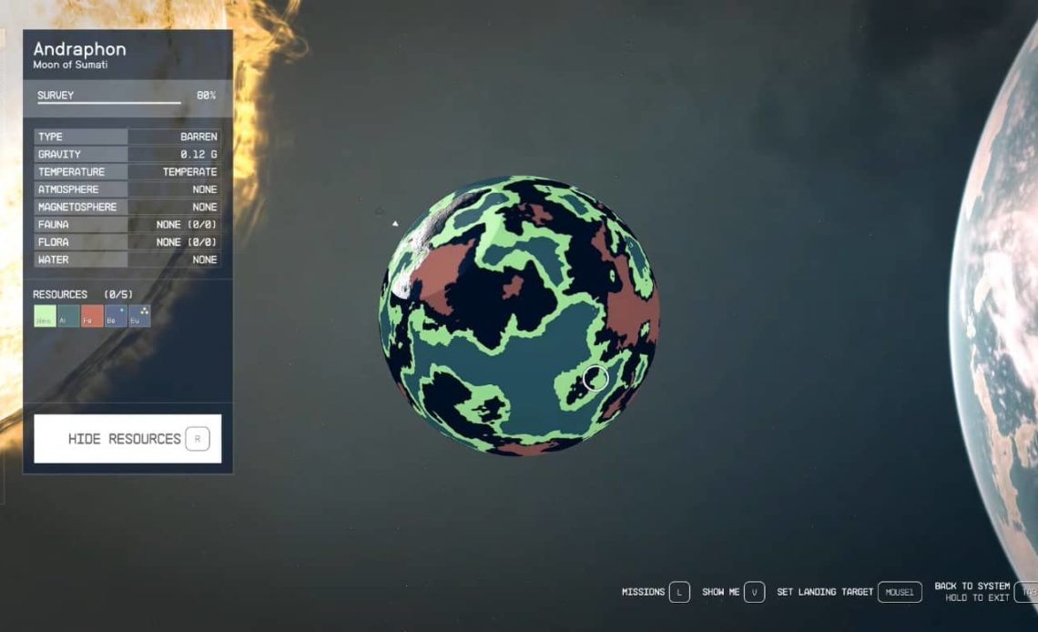 Planets that hold Iron in Starfield