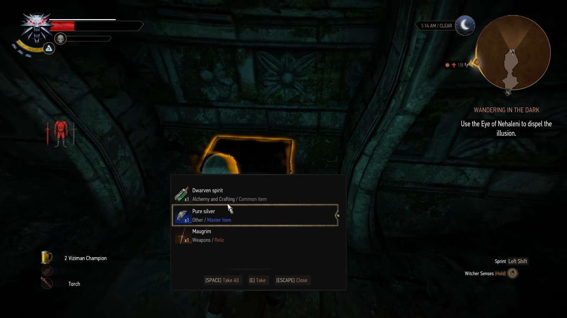 The Witcher 3 Vagando nell'oscurità