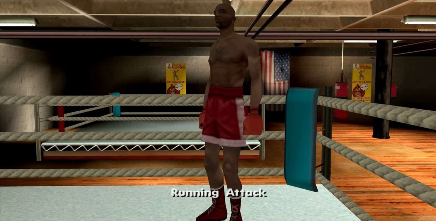 Allenamento sugli stili di combattimento di boxe di GTA San Andreas