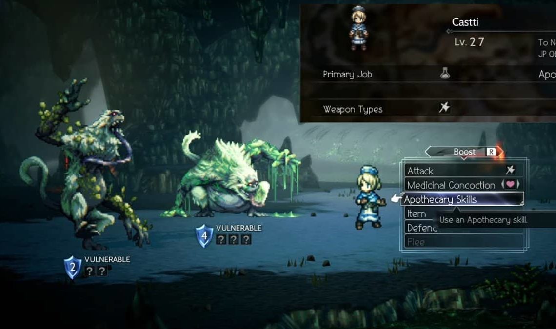 Castti Concoctions in Octopath Traveler 2