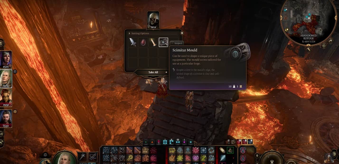 Costruisci la Scimitarra Adamantina in Baldur's Gate 3