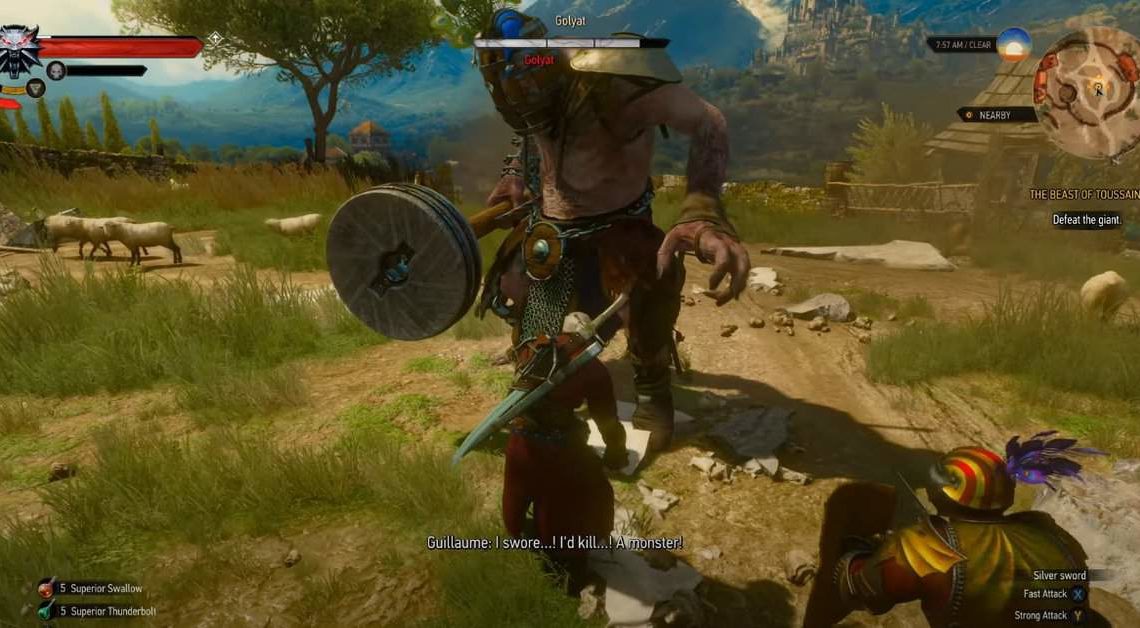 How To Kill Golyat In The Witcher 3