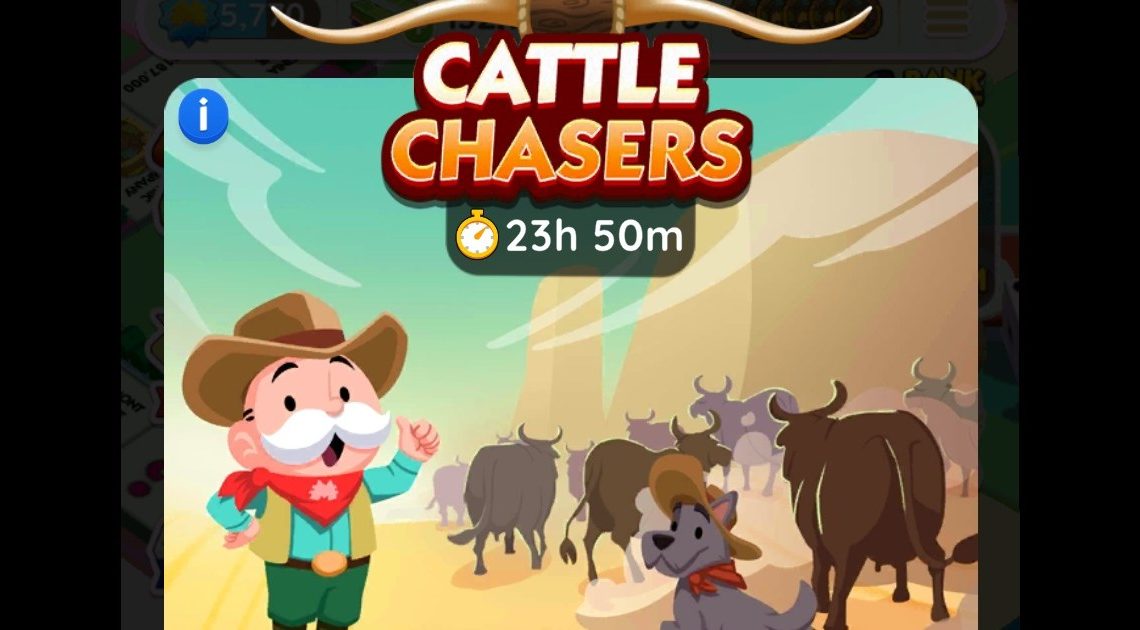 Elenco dei traguardi e dei premi di Monopoly Go Cattle Chasers per il 27-28 gennaio 2024