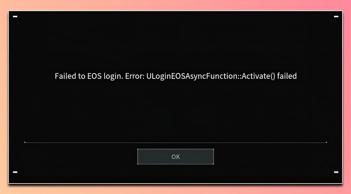 Palworld: Impossibile correggere l'errore di accesso a EOS