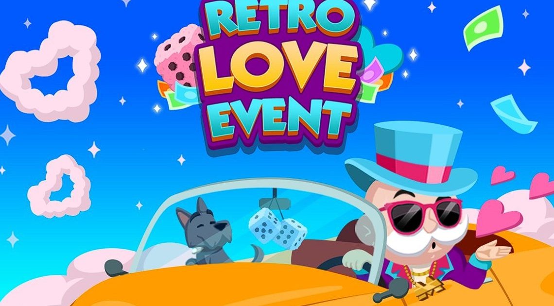 Elenco dei traguardi e dei premi di Monopoly Go Retro Love per l'11-14 febbraio 2024