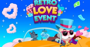 Elenco dei traguardi e dei premi di Monopoly Go Retro Love per l'11-14 febbraio 2024