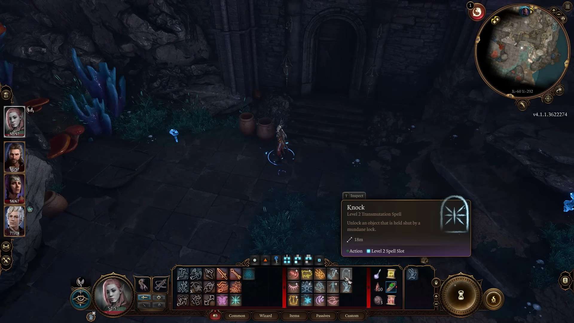 Incantesimo di bussare di Baldur's Gate 3