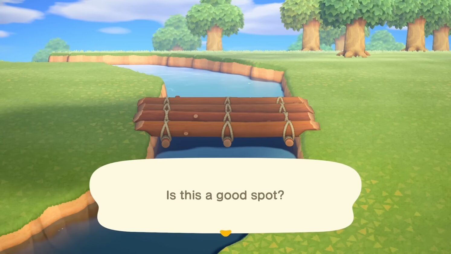 Ponte di legno in Animal Crossing New Horizons