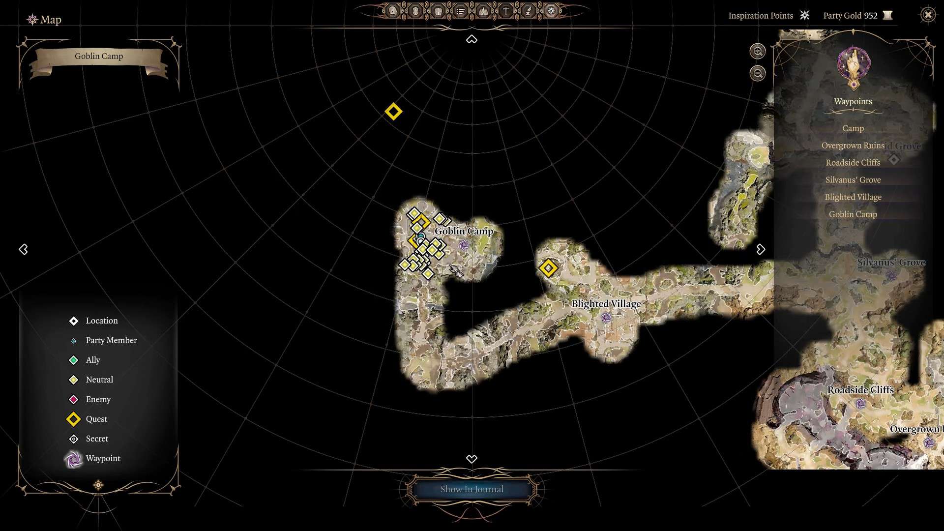 Posizione BG3 Halsin