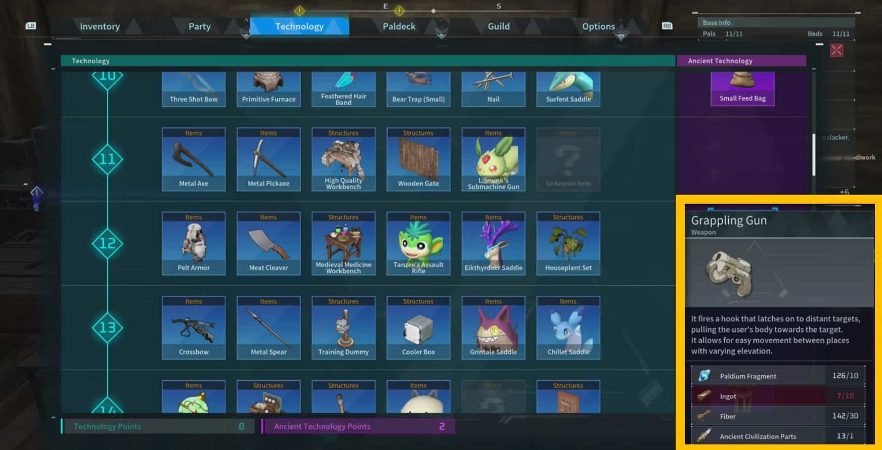 Pistola rampino Palworld