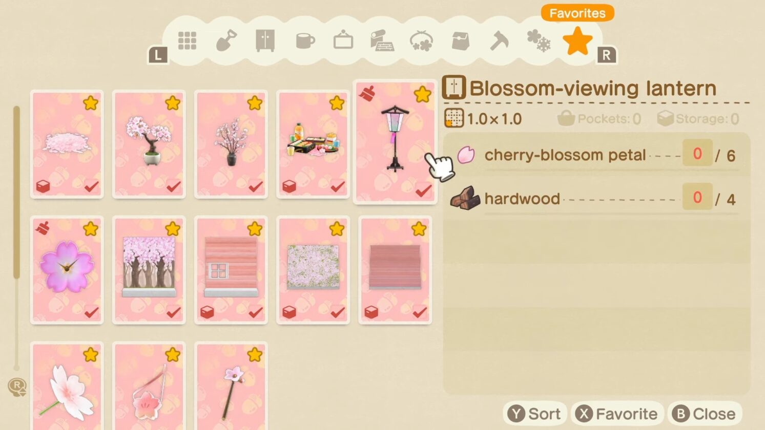 Ricetta fai-da-te con fiori di ciliegio in Animal Crossing New Horizons
