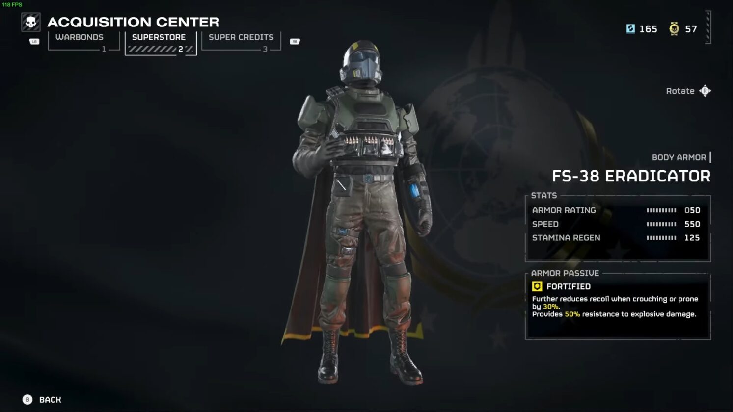 Eradicatore FS-38 in Helldivers 2