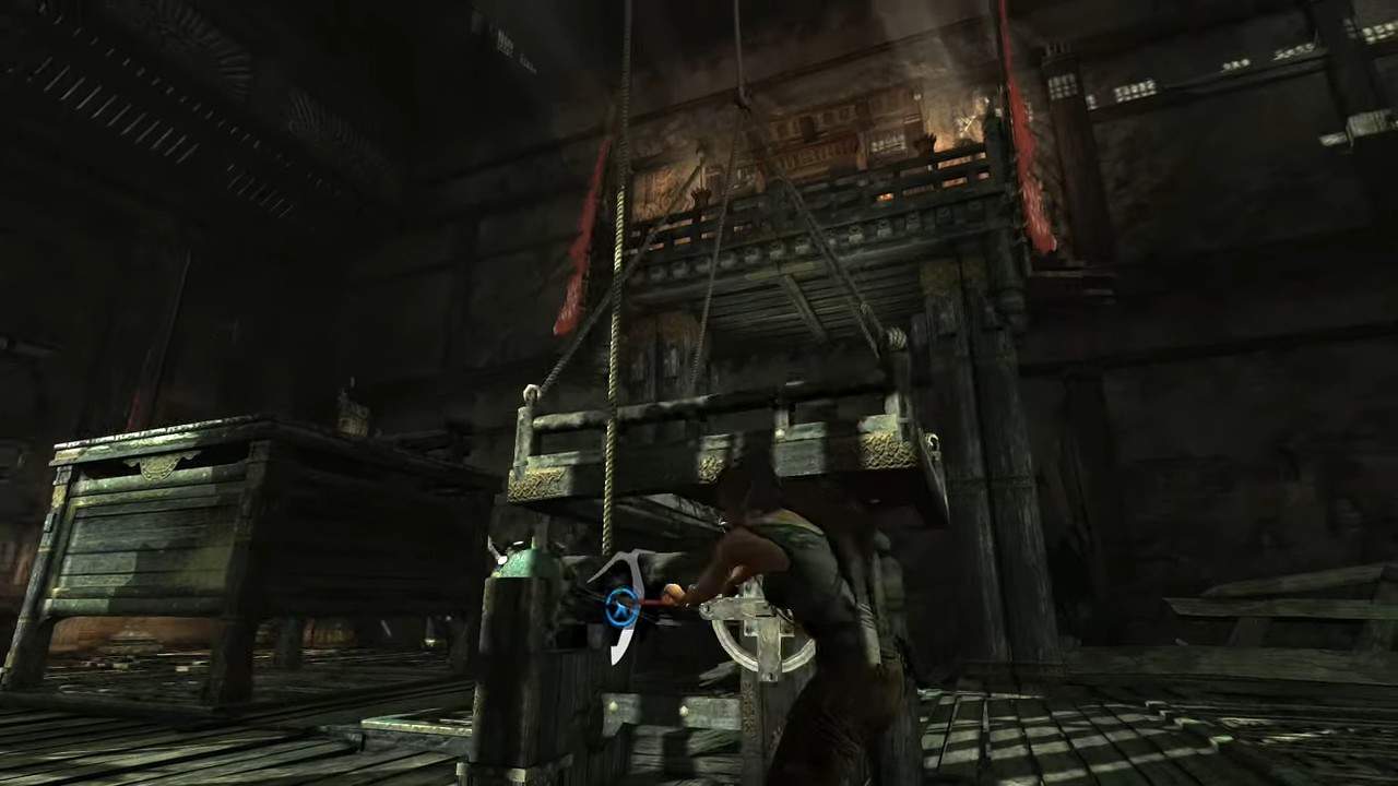 La sala dell'ascensione di Tomb Raider che fa girare la testa