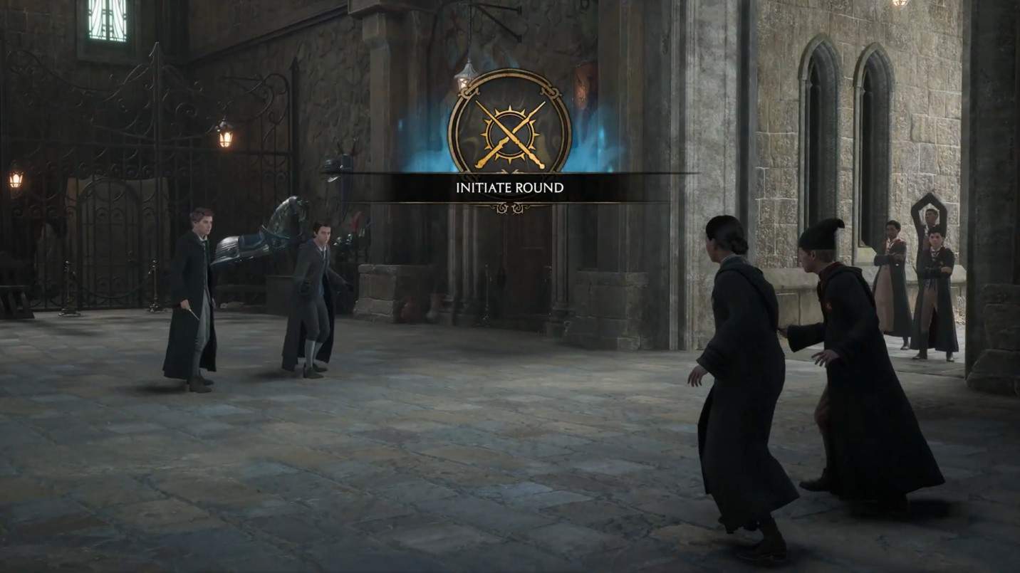 Bacchette incrociate duellando nel primo round dell'eredità di Hogwarts