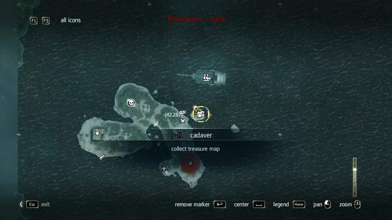 Mappe del tesoro di Assassin's Creed Black Flag numero 5
