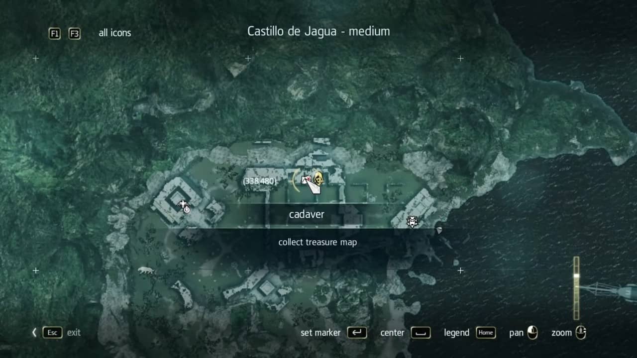 Mappe del tesoro di Assassin's Creed Black Flag numero 11