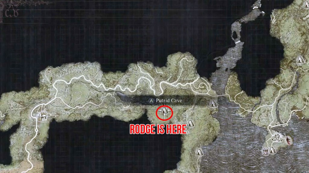 Mappa della posizione di Dragons Dogma 2 Prey for the Pack Rodge