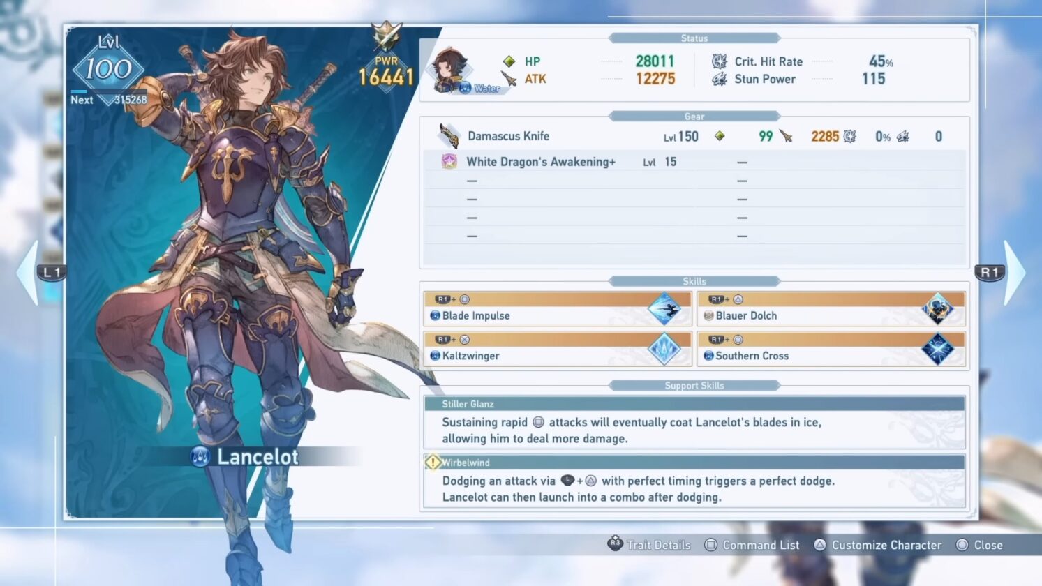 Lancillotto in GBF Relink