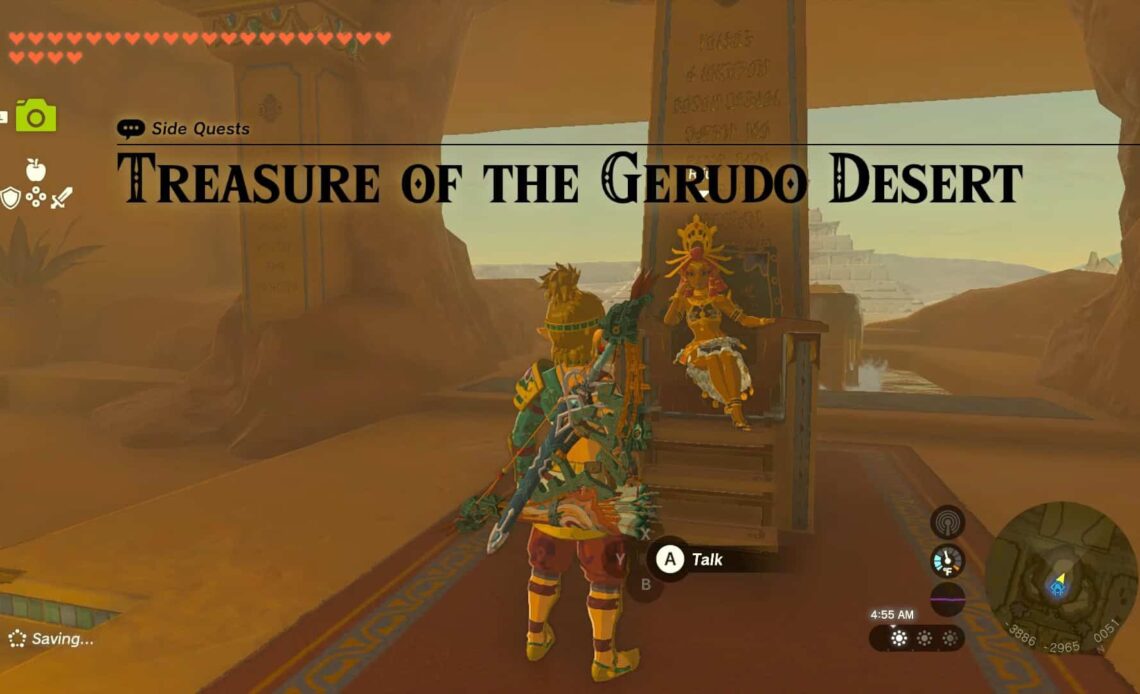 Zelda: Tears of the Kingdom Treasure of the Gerudo Desert