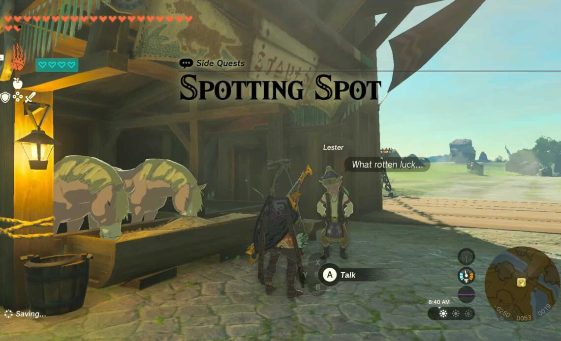 Spotting Spot Zelda: Tears of the Kingdom