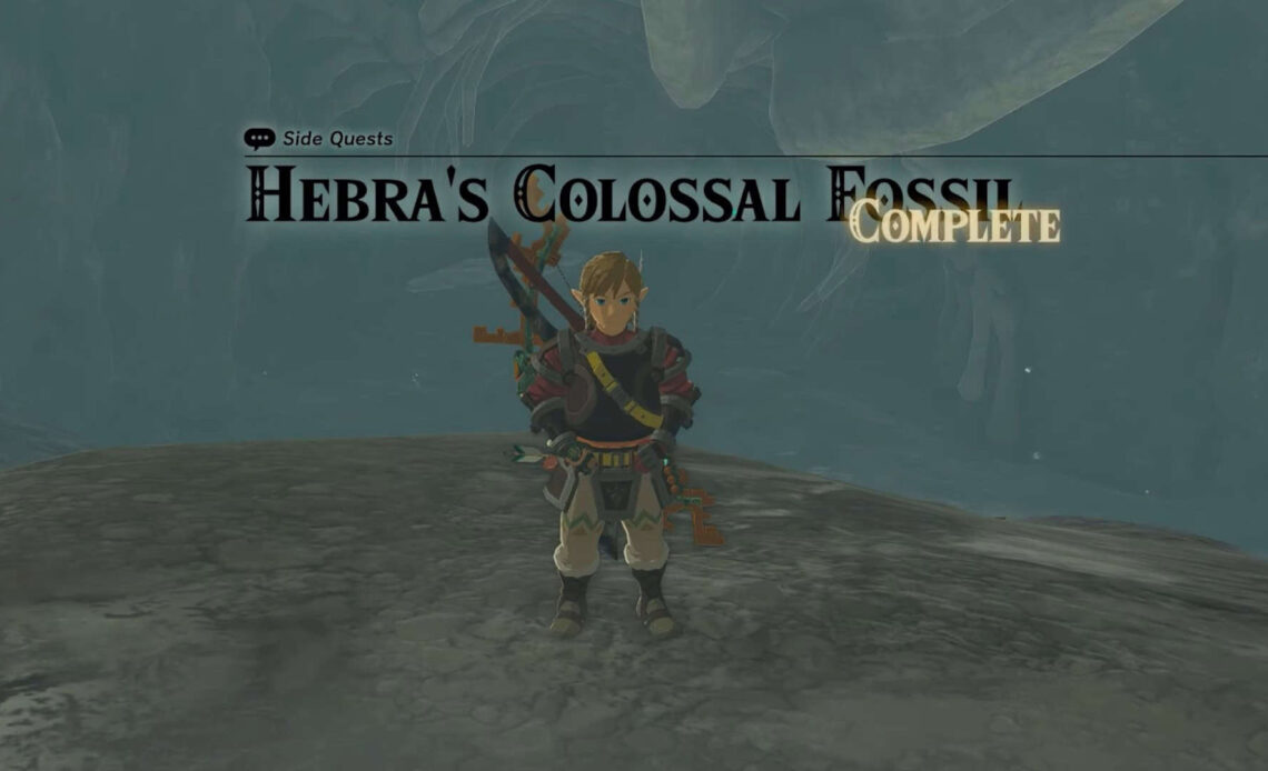 Hebra's Colossal Fossil Zelda: Tears of the Kingdom