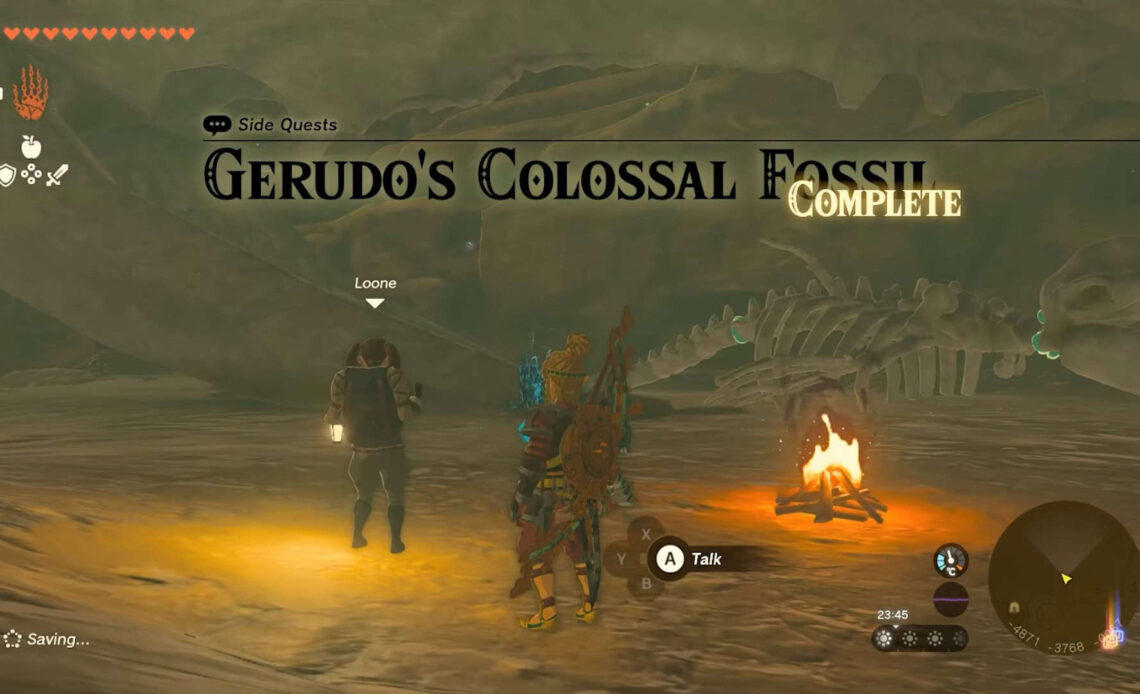 Geudo's Colossal Fossil Zelda: Tears of the Kingdom