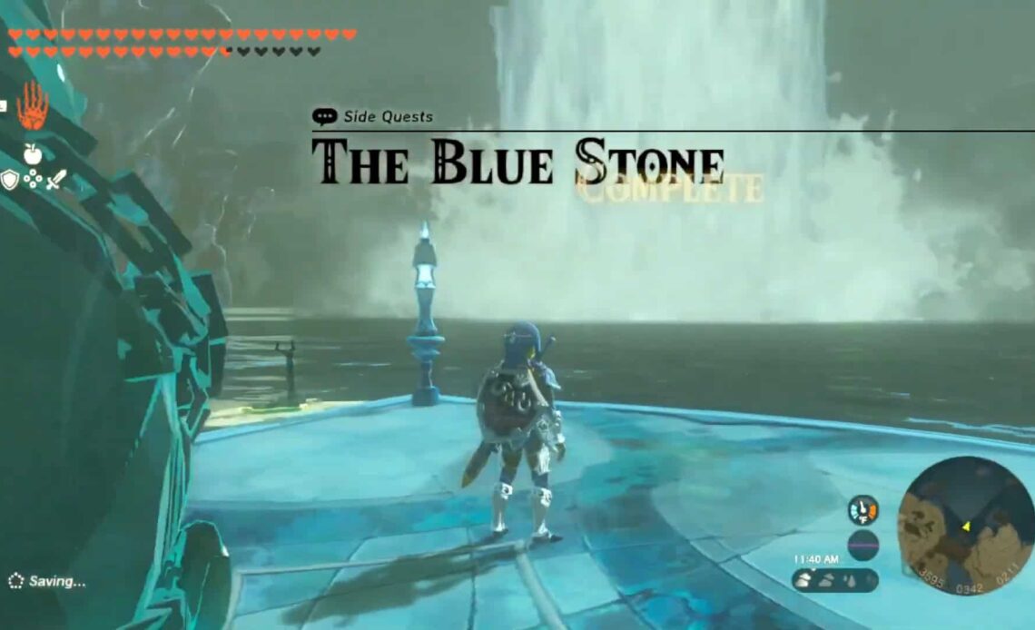 the blue stone zelda: Tears of the Kingdom