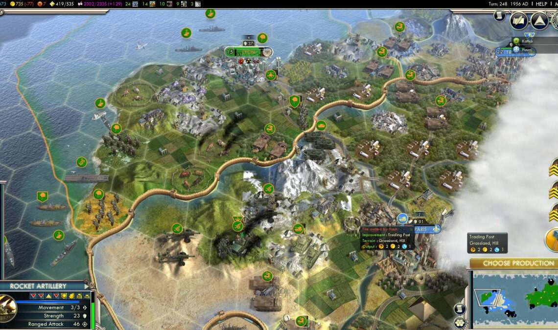 Civilization v Hotkeys