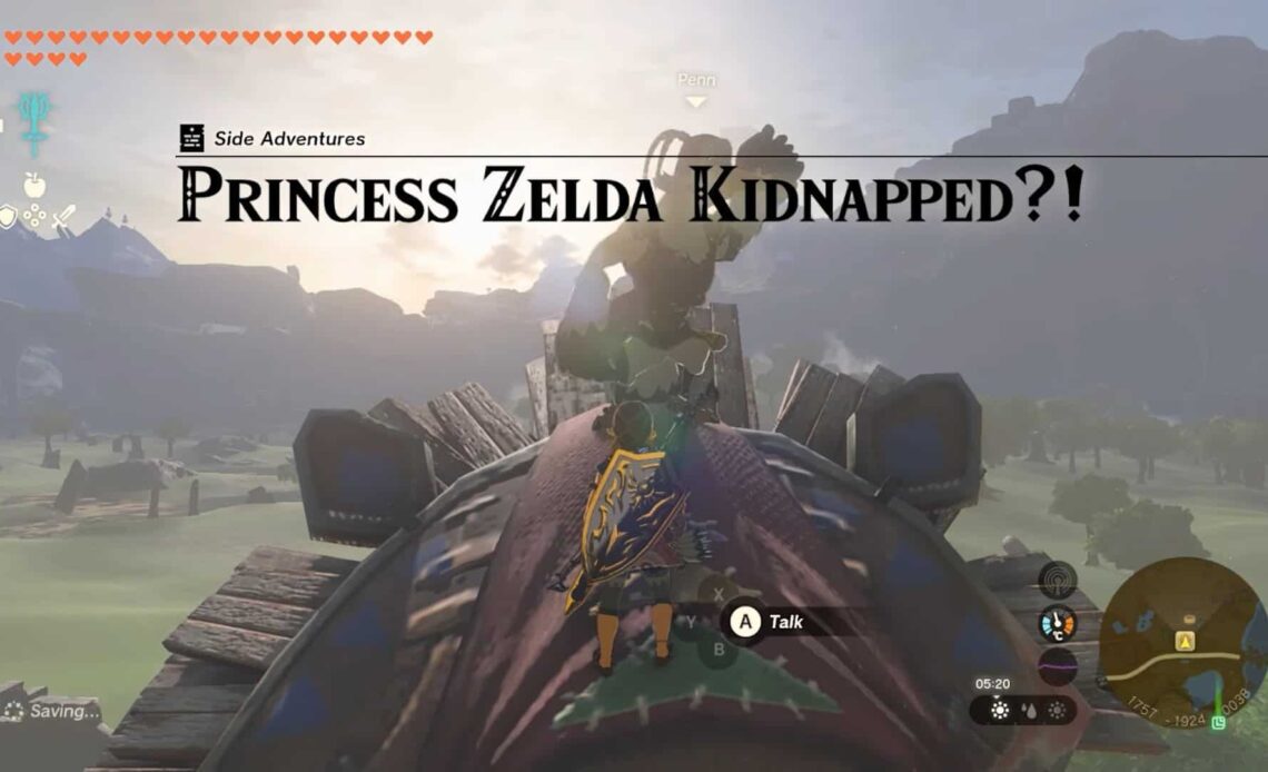 Princess Zelda Kidnapped Tears of the Kingdom