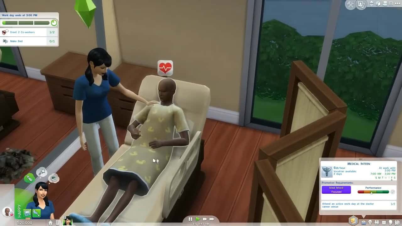 Carriera del medico di Sims 4