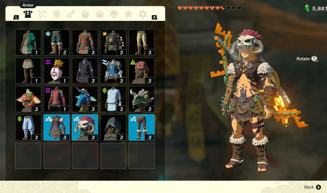 Zelda: Tears Of The Kingdom Barbarian Armor Set Location