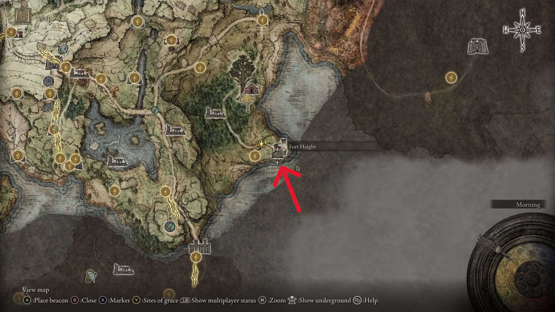 Anello Elden della posizione di Fort Haight