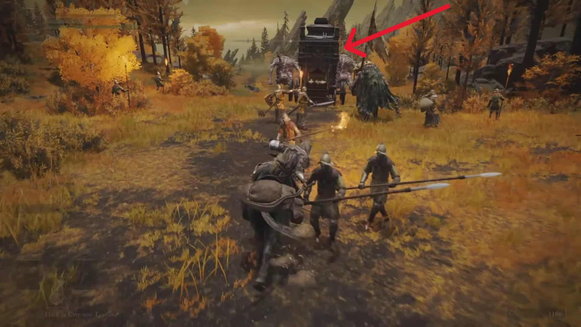 Carrello che trasporta il martello delle Grandi Stelle