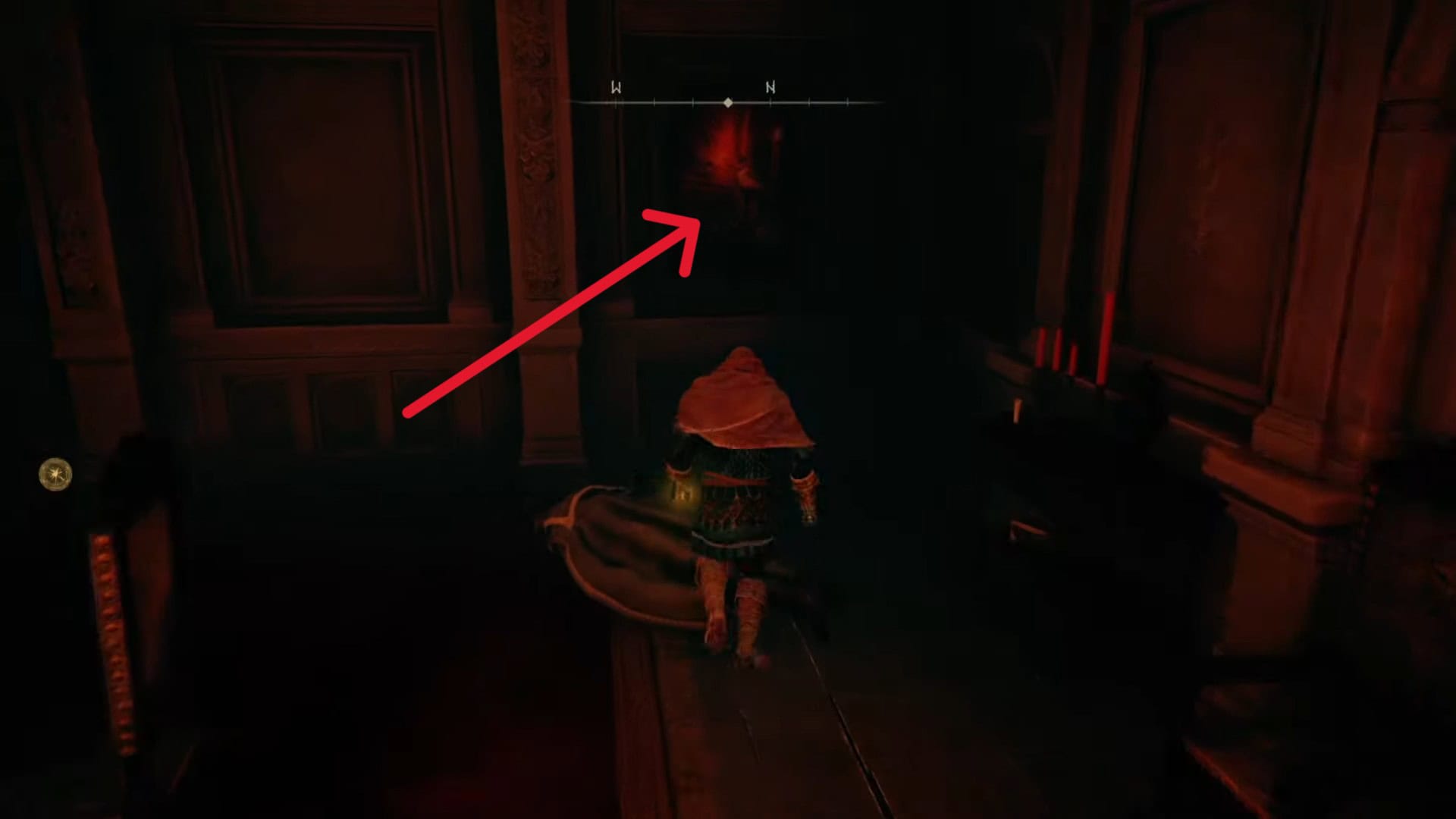 Muro illusorio del maniero del vulcano