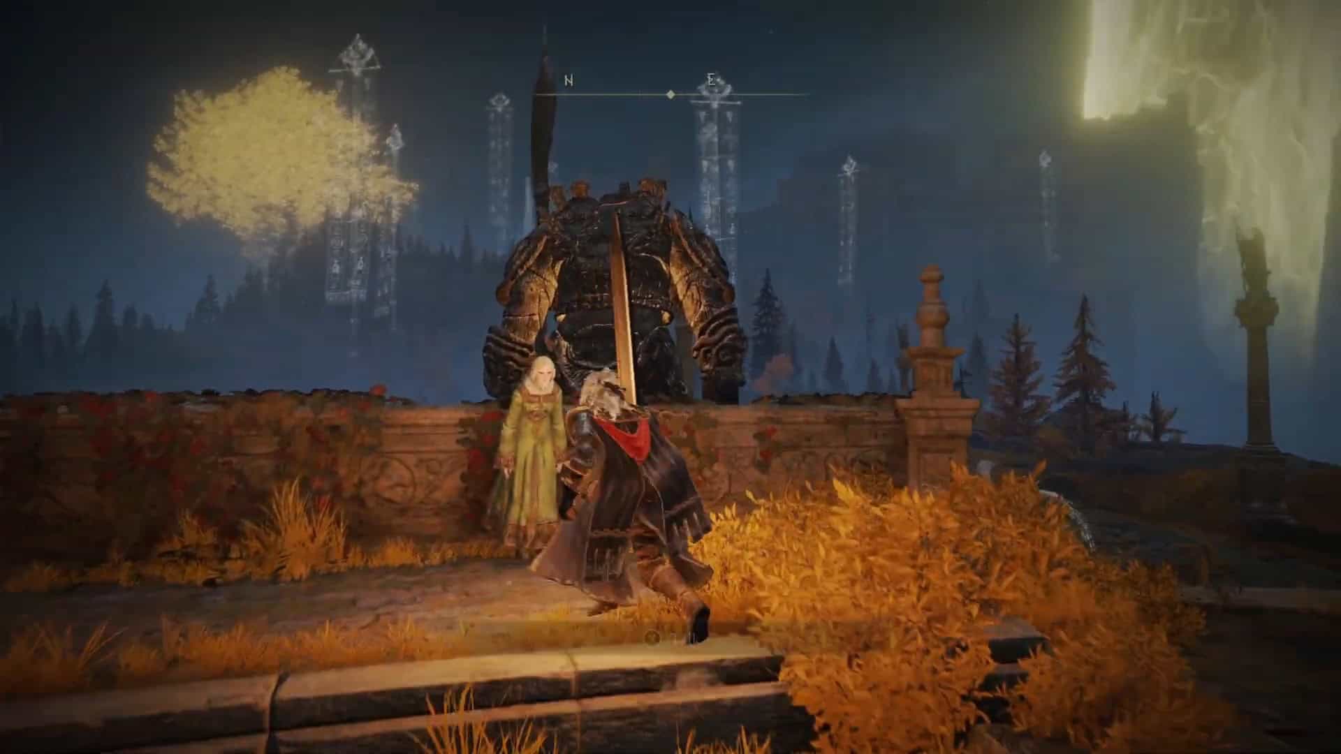 parla con Rya vicino al grande ascensore del dectus