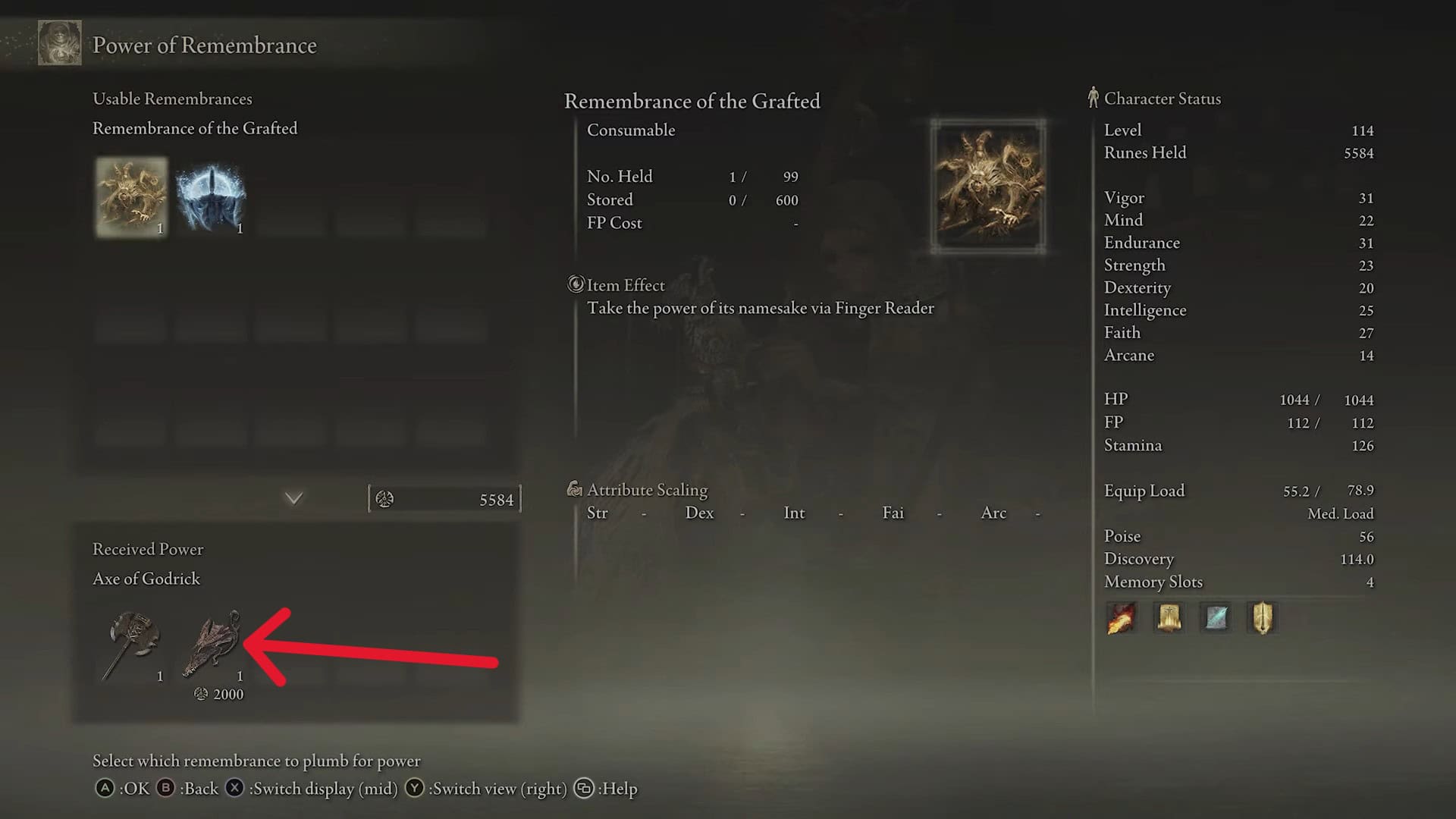 anello elden del drago innestato