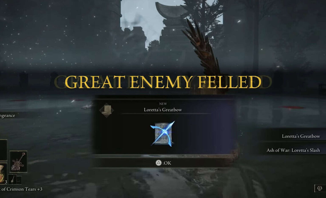 Loretta's Greatbow Elden Ring