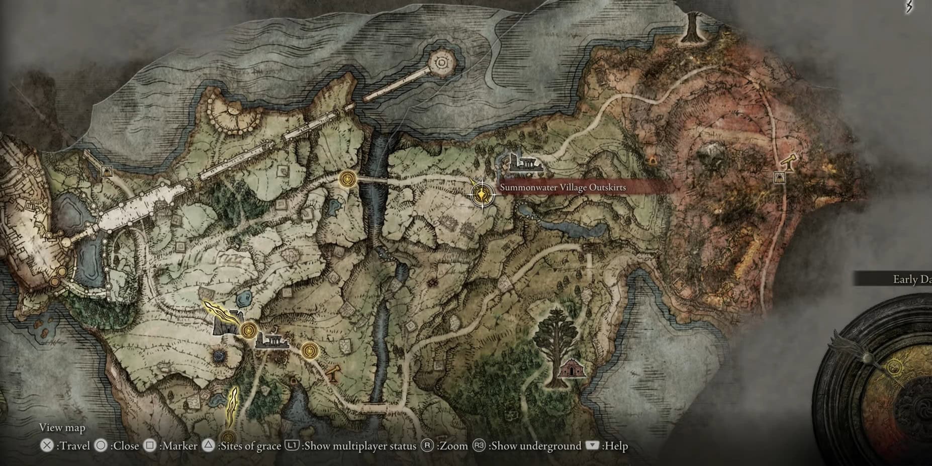 Posizione alla periferia del villaggio di Summonwater