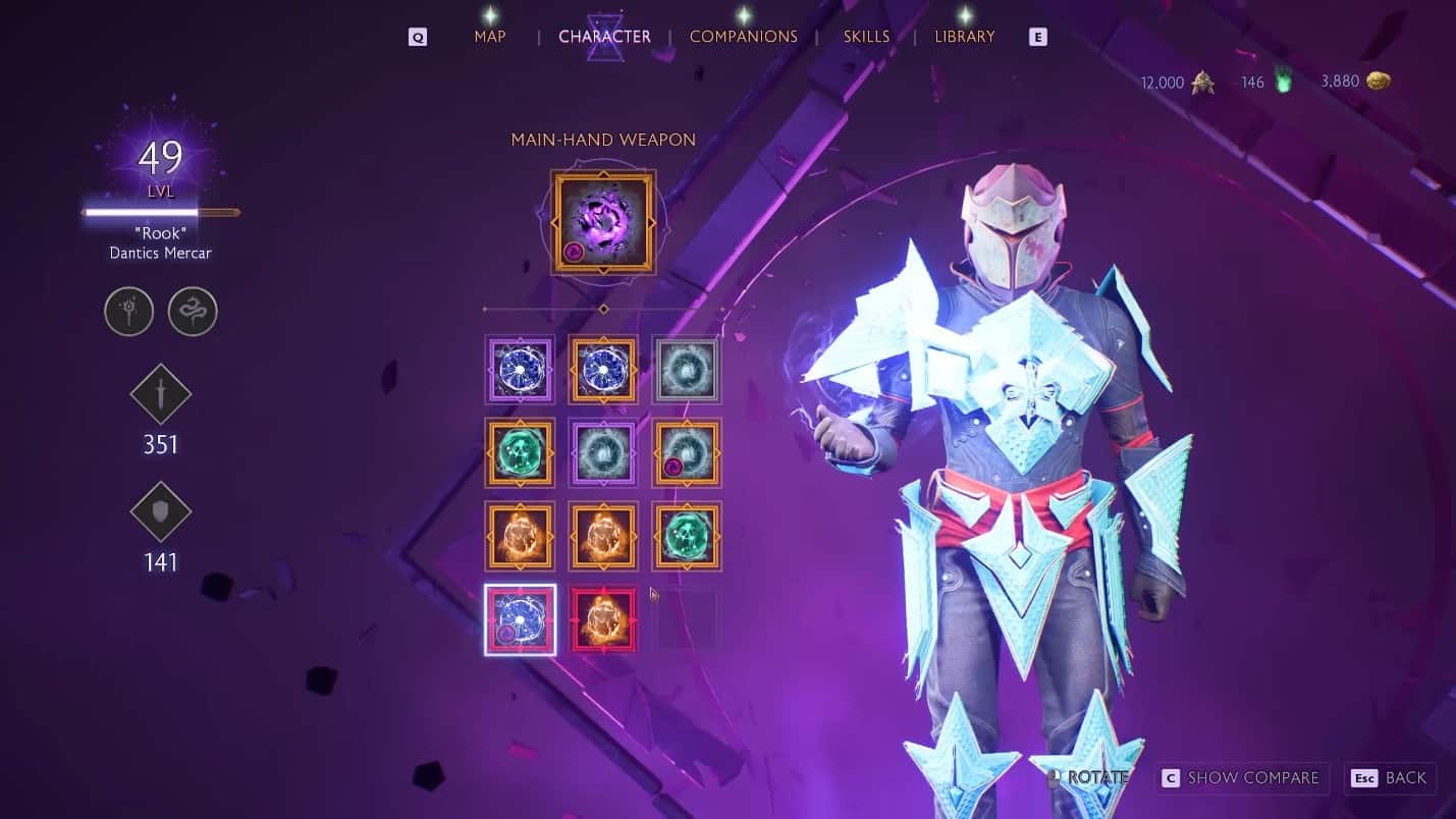 Costruzione della lama magica di Dragon Age Veilguard