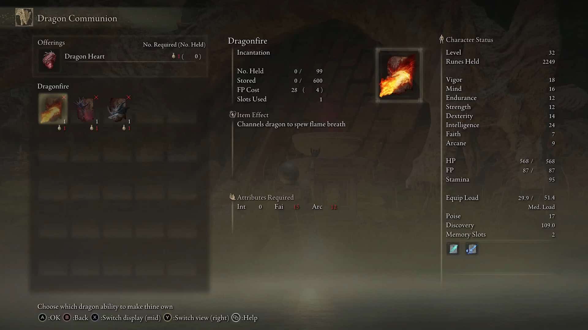 Statistiche del fuoco del drago