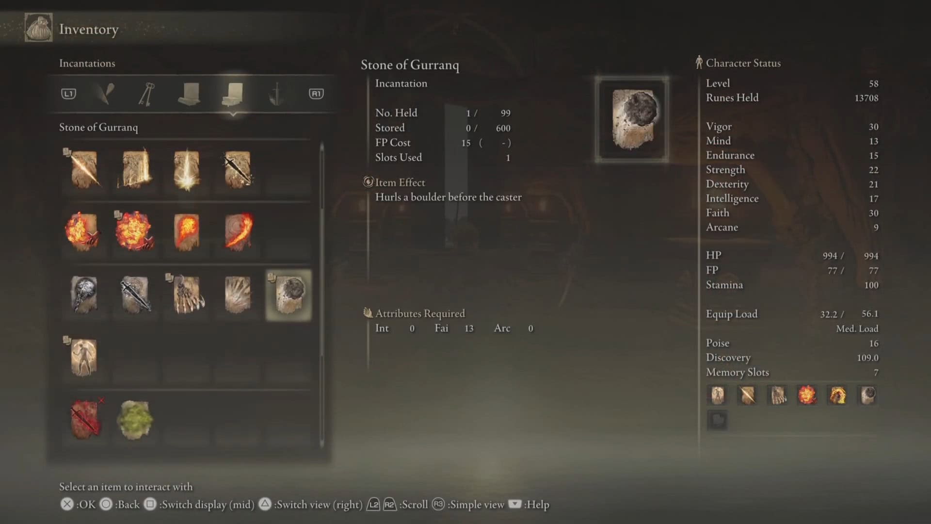 Statistiche della Pietra di Gurranq