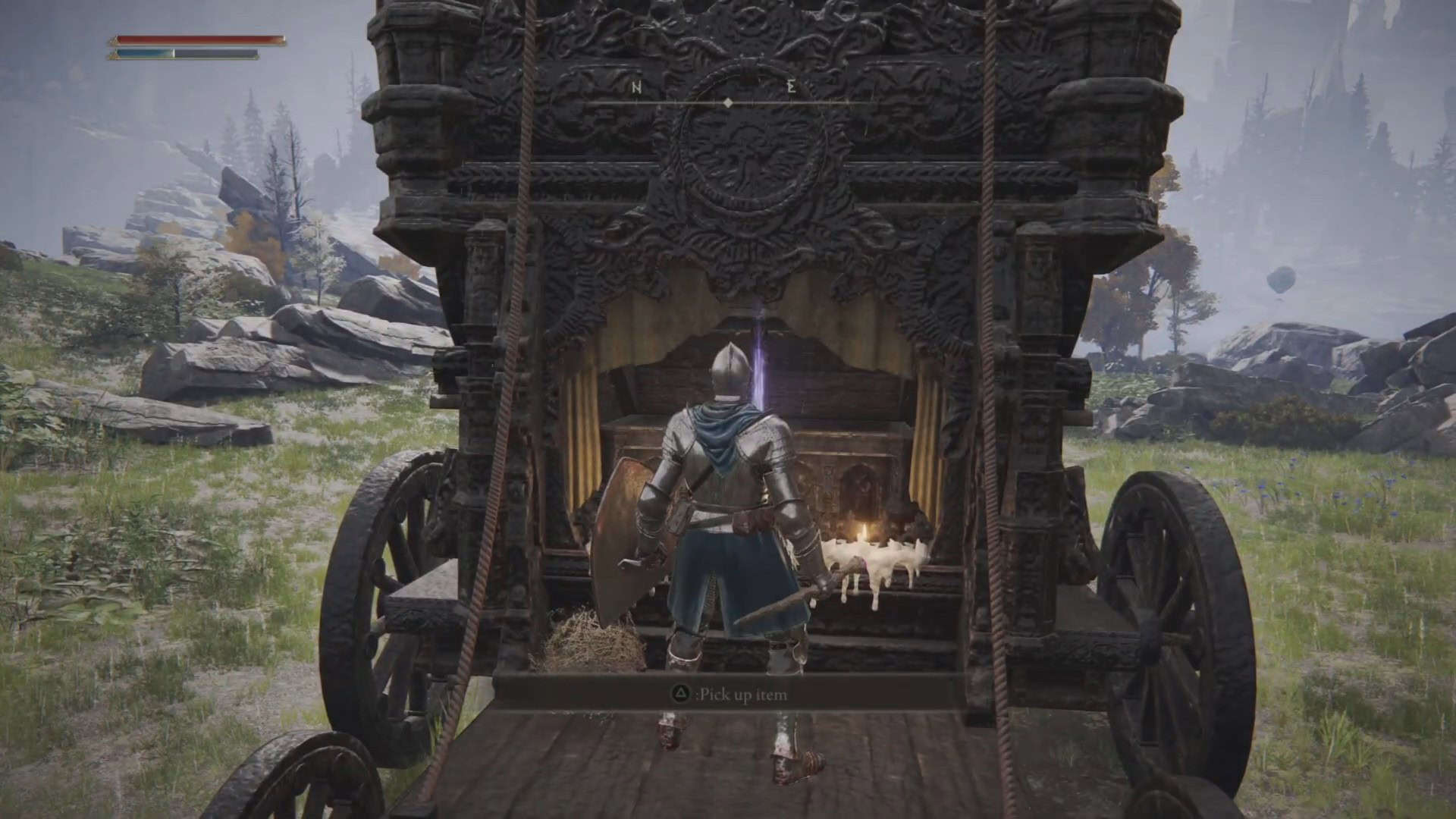 Posizione della spada di Carian Knight